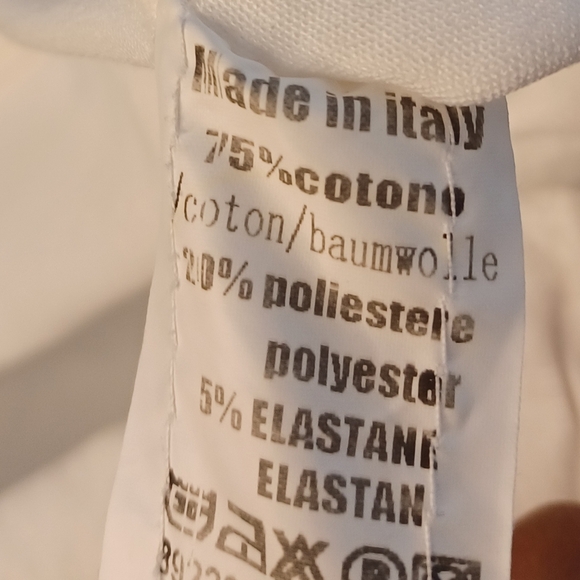 Sunny Studio Paris Embroidere Stretch Sz M White Joggers - Picture 11 of 14